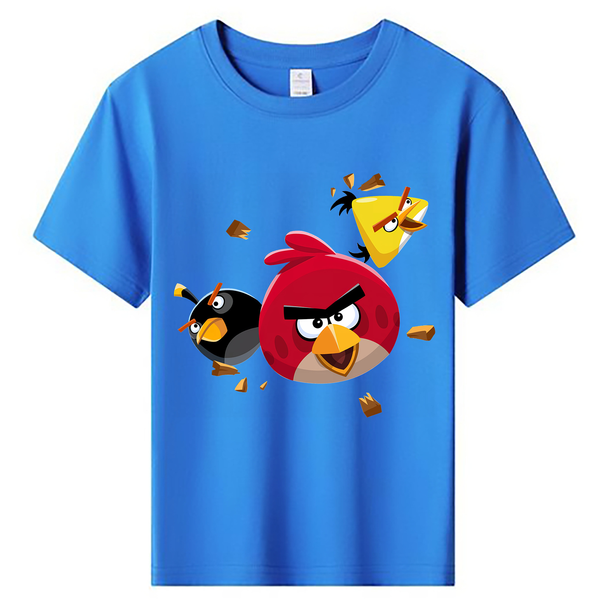 （画像用） Angry Birds アングリーバード 綿100％キッズTシャツ（フロントプリント）